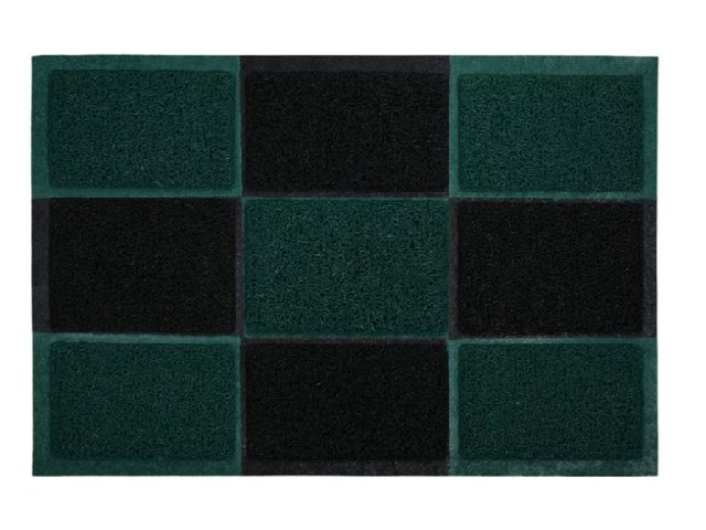 Коврик придверный, пористый  40*60, черно-зеленый, VORTEX/20				